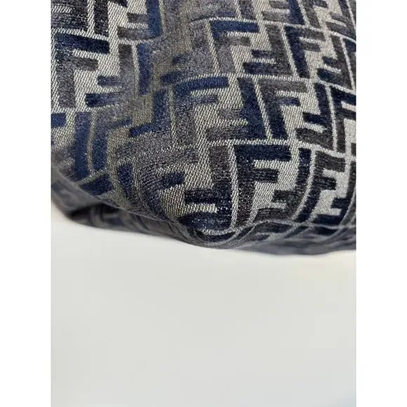 Fendi FF Zucca Monogram Dark Blue Large Roll Reversible Shopper - Picture 12 of 16